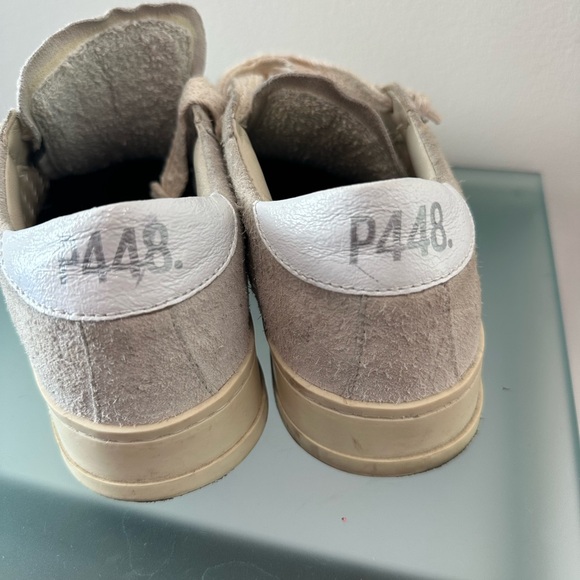 Women's Sz 37 M P448 John Suede Low-Top Lace Up Sneakers - Picture 4 of 11